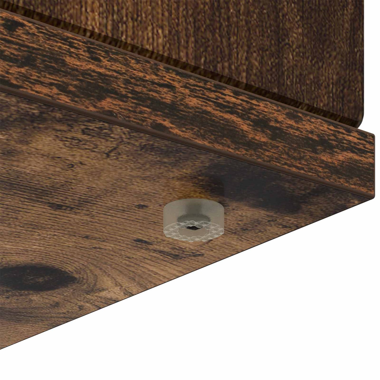 vidaXL Fireplace Surround Smoked Oak 100 x 20 x 100 cm Engineered Wood