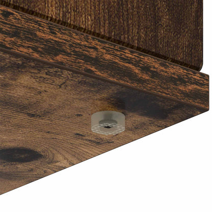vidaXL Fireplace Surround Smoked Oak 100 x 20 x 100 cm Engineered Wood