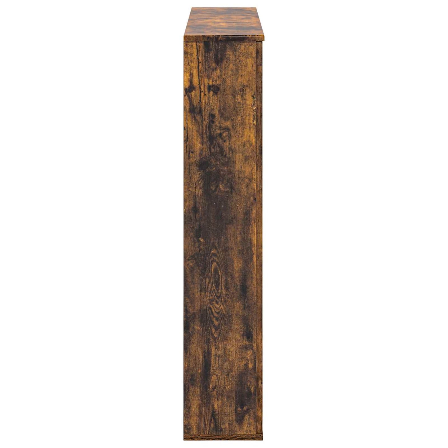 vidaXL Fireplace Surround Smoked Oak 100 x 20 x 100 cm Engineered Wood