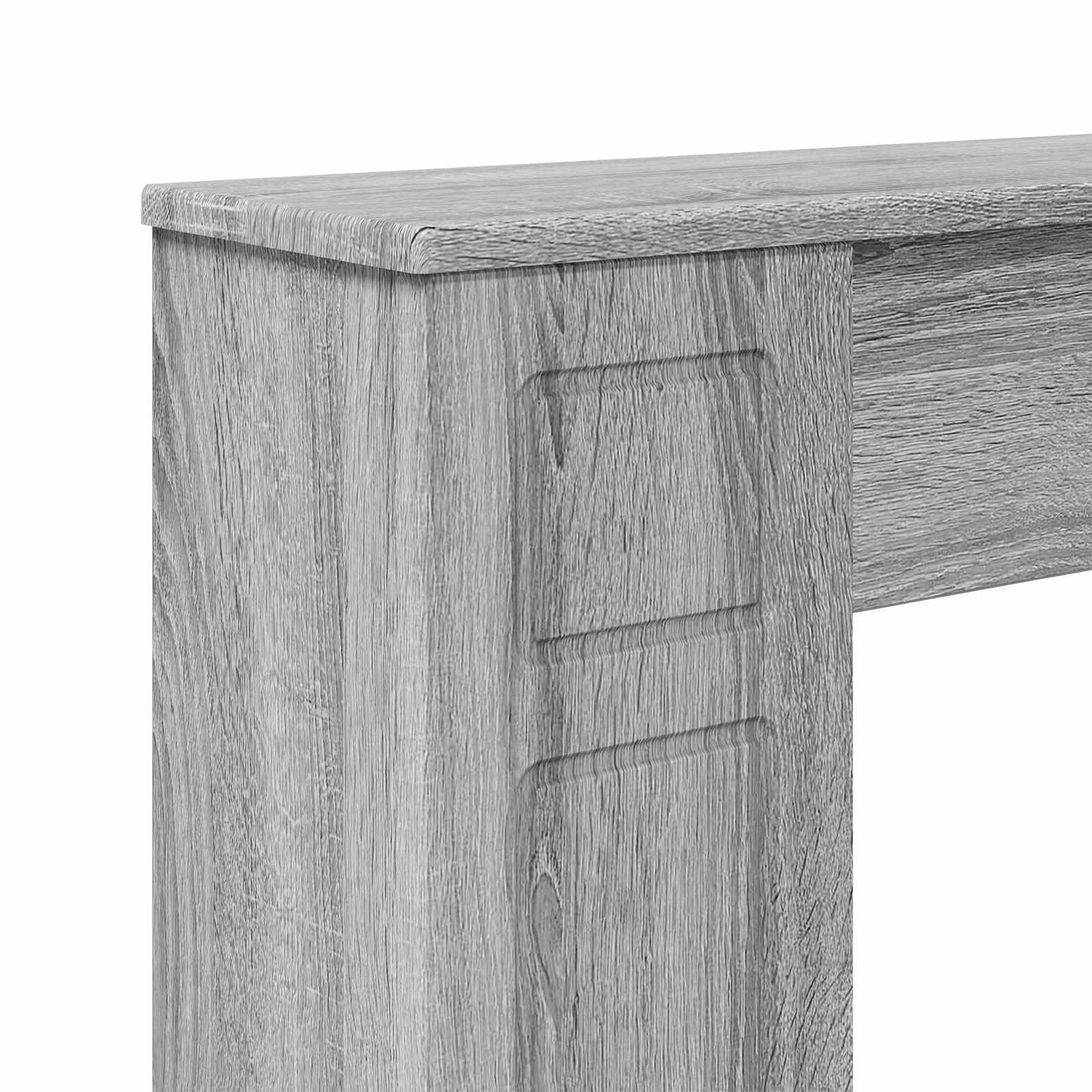 vidaXL Fireplace Surround Grey Sonoma 100 x 20 x 100 cm