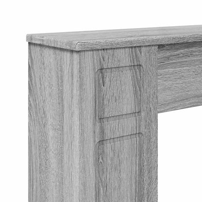 vidaXL Fireplace Surround Grey Sonoma 100 x 20 x 100 cm
