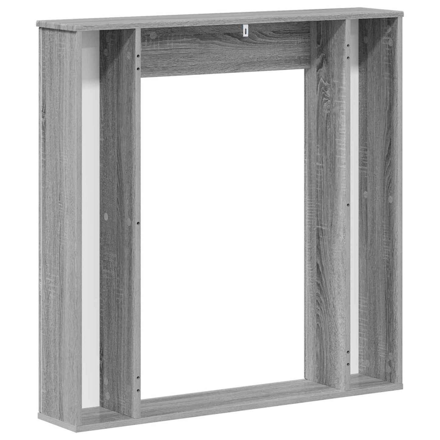 vidaXL Fireplace Surround Grey Sonoma 100 x 20 x 100 cm