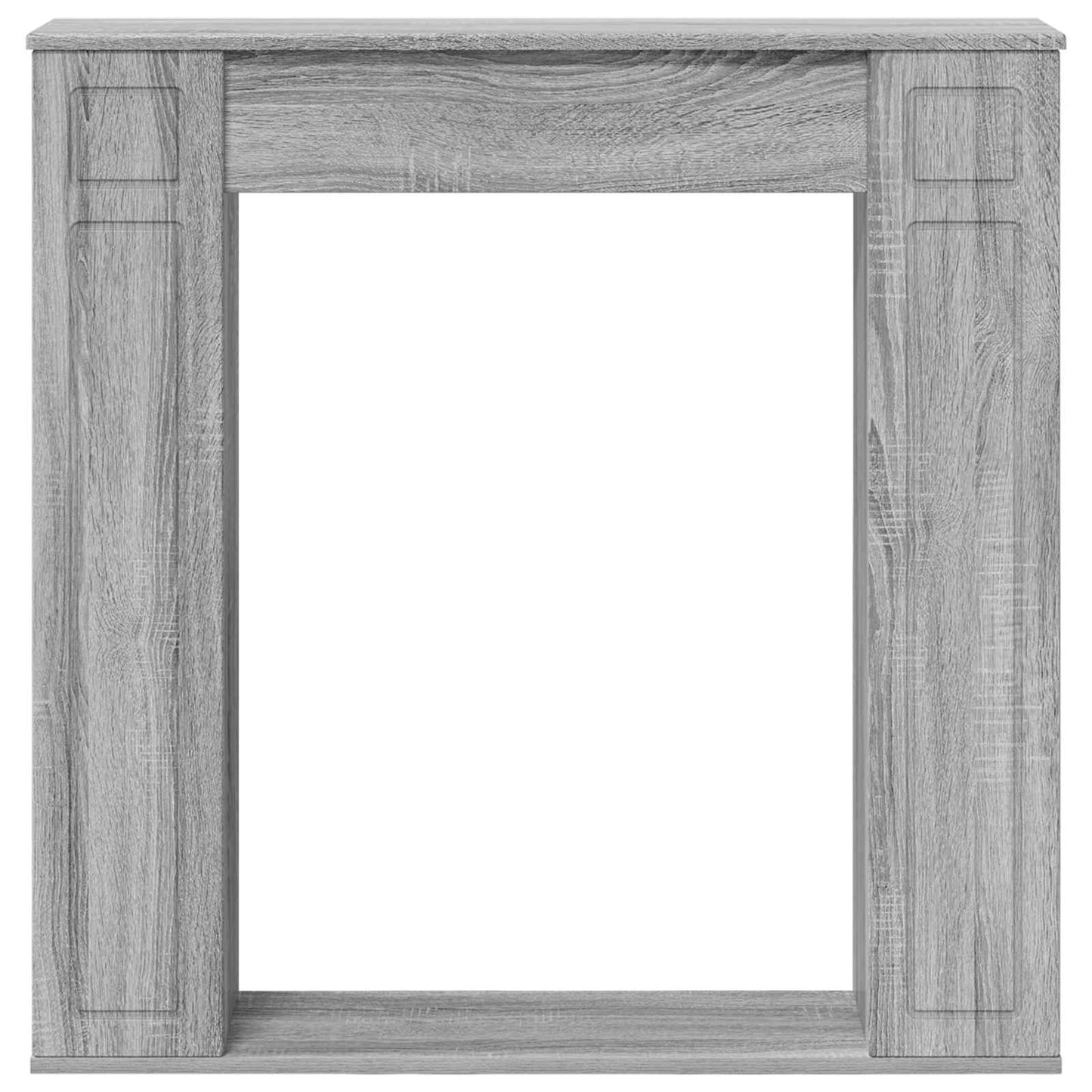 vidaXL Fireplace Surround Grey Sonoma 100 x 20 x 100 cm