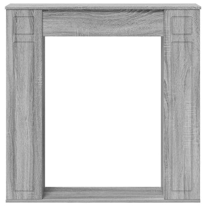 vidaXL Fireplace Surround Grey Sonoma 100 x 20 x 100 cm