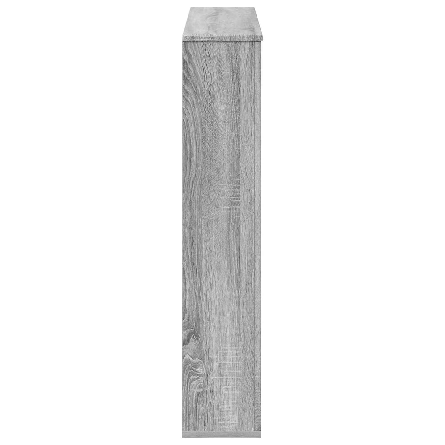 vidaXL Fireplace Surround Grey Sonoma 100 x 20 x 100 cm