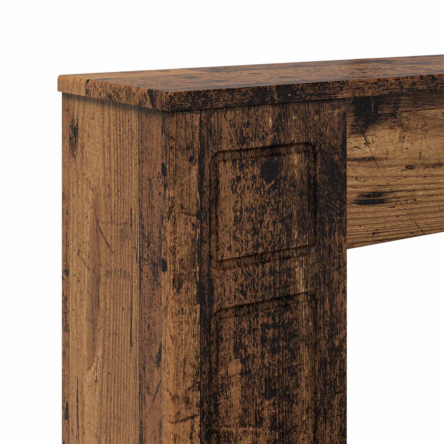 vidaXL Fireplace Surround Old Wood 100 x 20 x 100 cm Engineered Wood