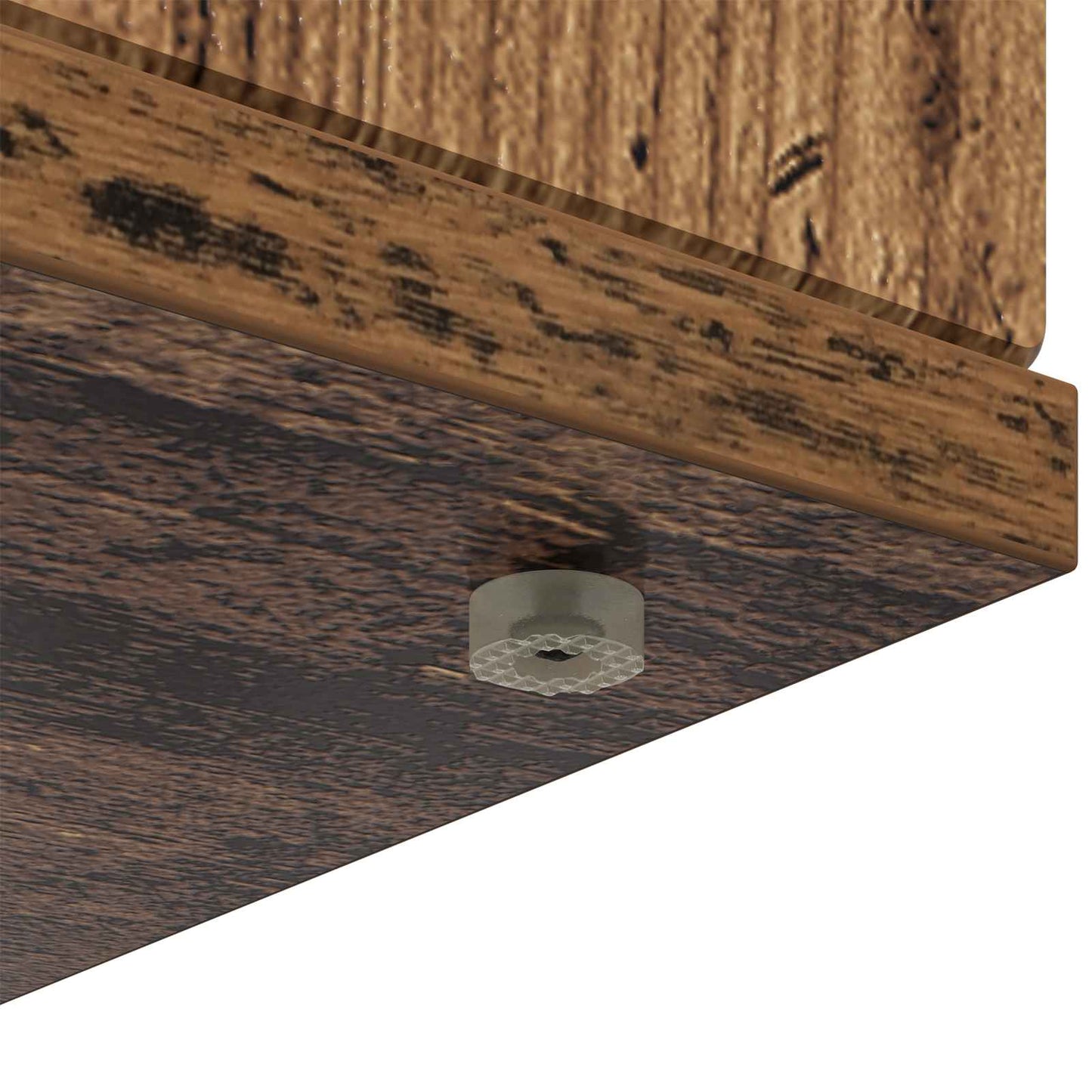 vidaXL Fireplace Surround Old Wood 100 x 20 x 100 cm Engineered Wood