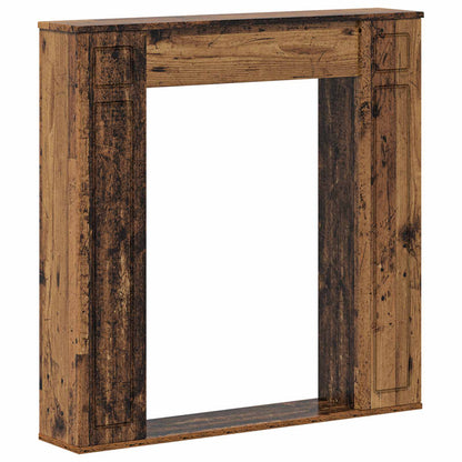 vidaXL Fireplace Surround Old Wood 100 x 20 x 100 cm Engineered Wood