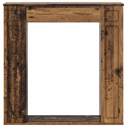 vidaXL Fireplace Surround Old Wood 100 x 20 x 100 cm Engineered Wood