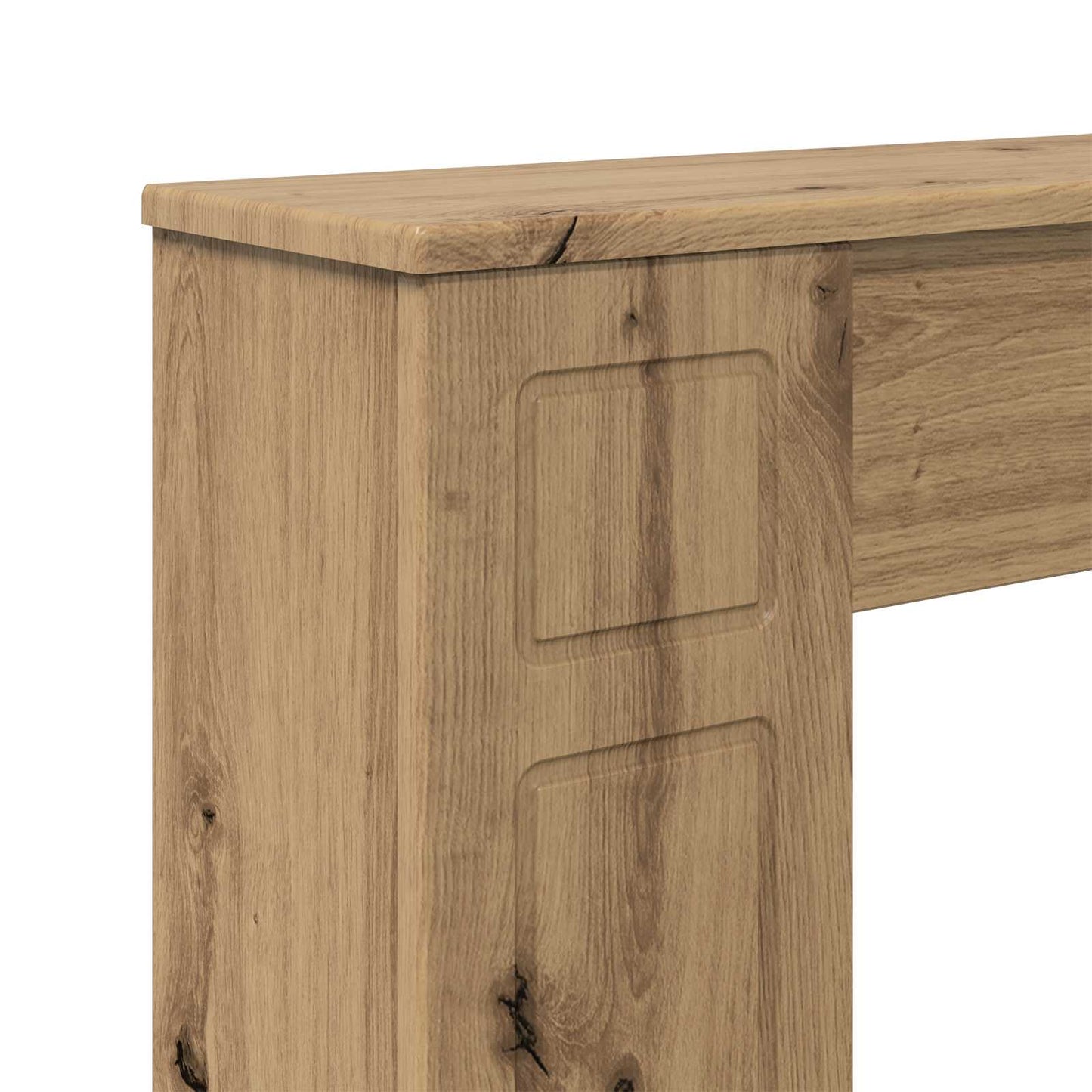 vidaXL Fireplace Surround Artisan Oak 100 x 20 x 100 cm