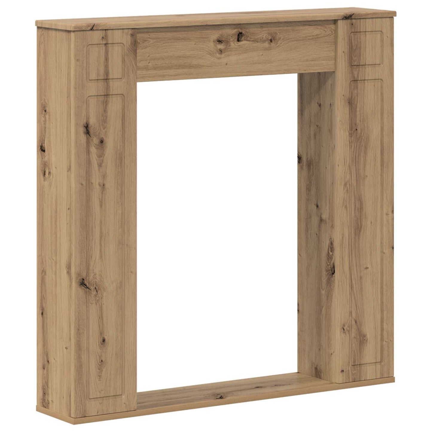 vidaXL Fireplace Surround Artisan Oak 100 x 20 x 100 cm