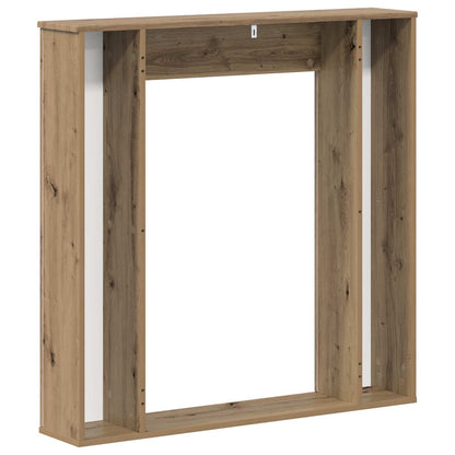 vidaXL Fireplace Surround Artisan Oak 100 x 20 x 100 cm