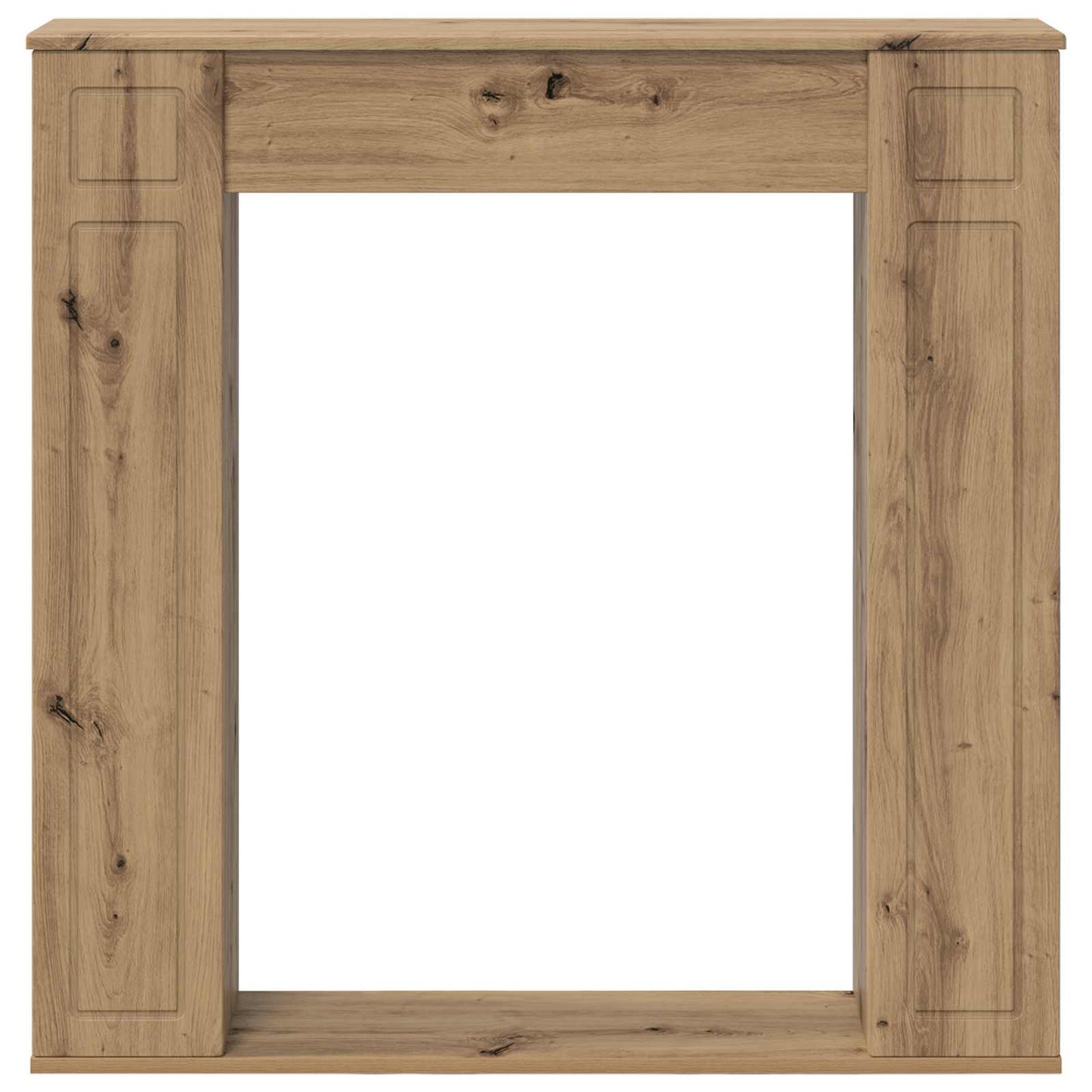 vidaXL Fireplace Surround Artisan Oak 100 x 20 x 100 cm