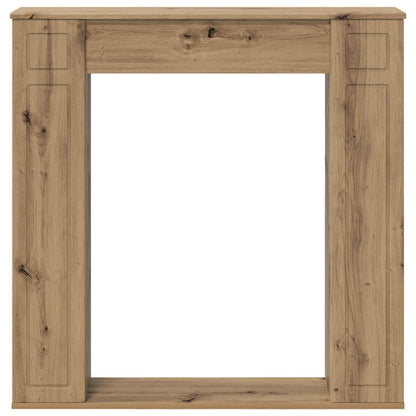 vidaXL Fireplace Surround Artisan Oak 100 x 20 x 100 cm