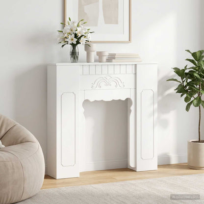 vidaXL Fireplace Surround White 93 x 20 x 89 cm Engineered Wood