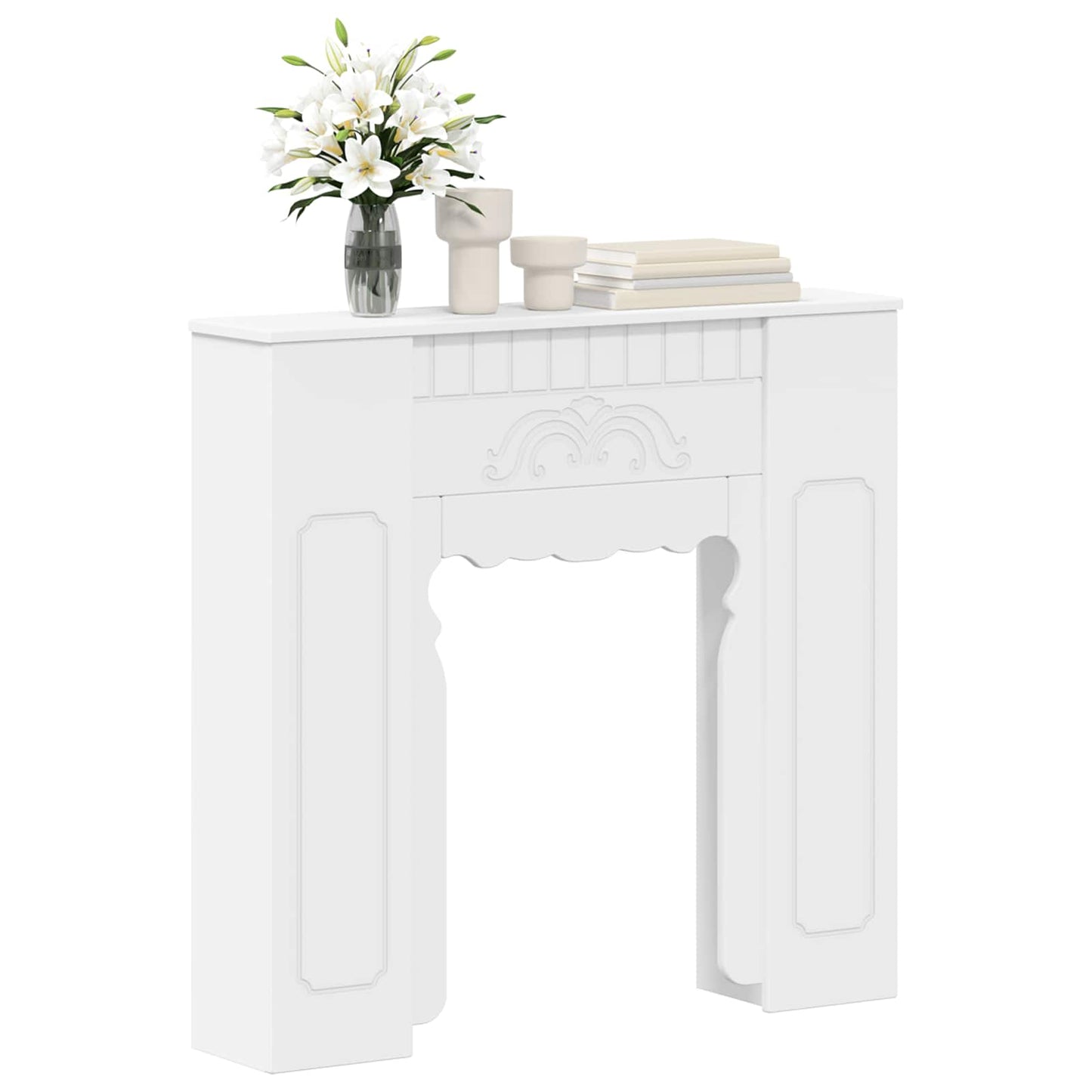 vidaXL Fireplace Surround White 93 x 20 x 89 cm Engineered Wood