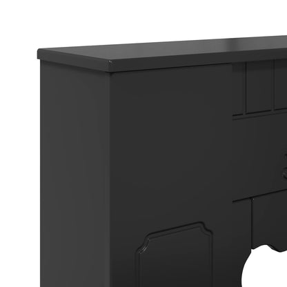 vidaXL Fireplace Surround Black 93 x 20 x 89 cm Engineered Wood