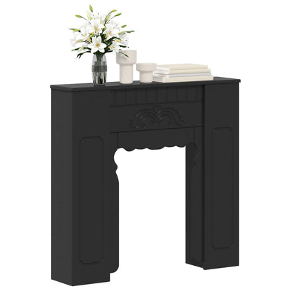 vidaXL Fireplace Surround Black 93 x 20 x 89 cm Engineered Wood