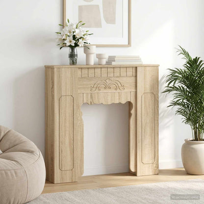 vidaXL Fireplace Surround Sonoma Oak 93 x 20 x 89 cm Engineered Wood