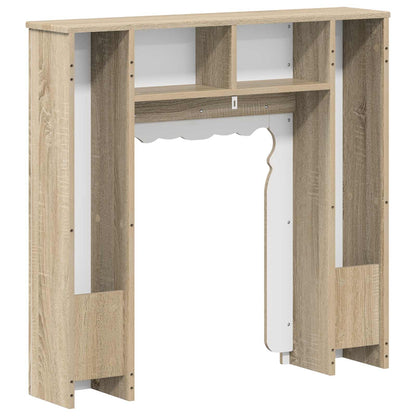 vidaXL Fireplace Surround Sonoma Oak 93 x 20 x 89 cm Engineered Wood