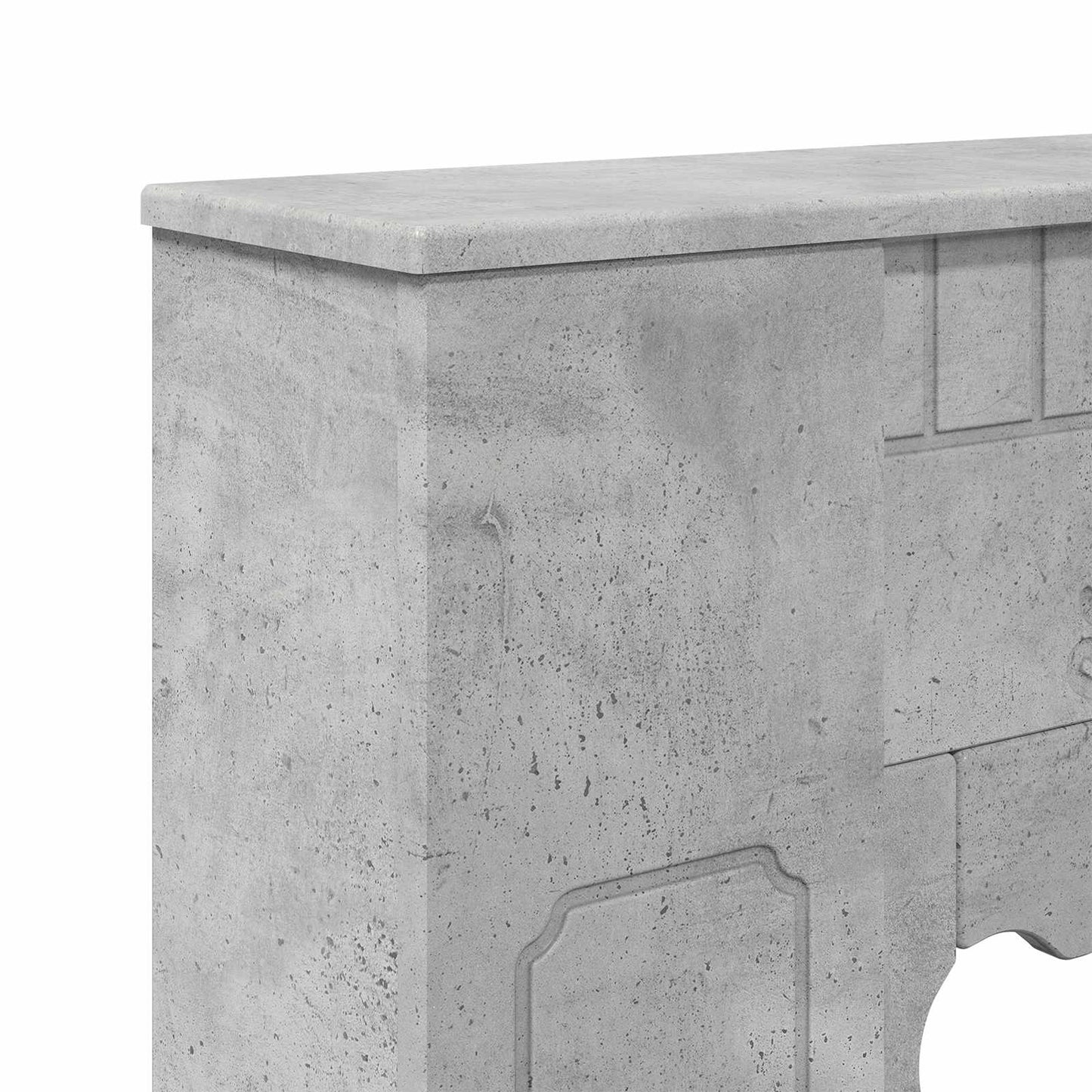 vidaXL Fireplace Surround Concrete Grey 93 x 20 x 89 cm