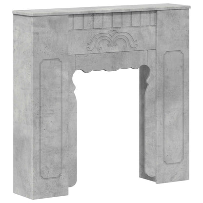 vidaXL Fireplace Surround Concrete Grey 93 x 20 x 89 cm