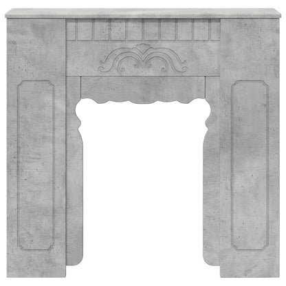 vidaXL Fireplace Surround Concrete Grey 93 x 20 x 89 cm