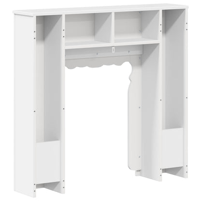 vidaXL Fireplace Surround High Gloss White 93 x 20 x 89 cm