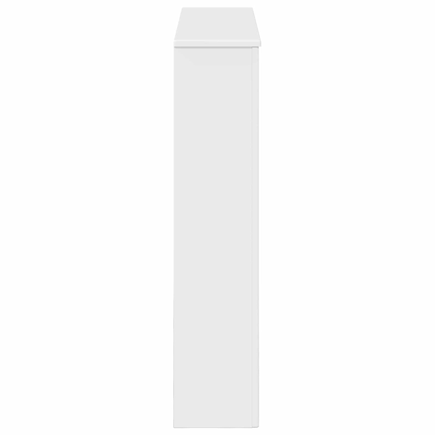 vidaXL Fireplace Surround High Gloss White 93 x 20 x 89 cm