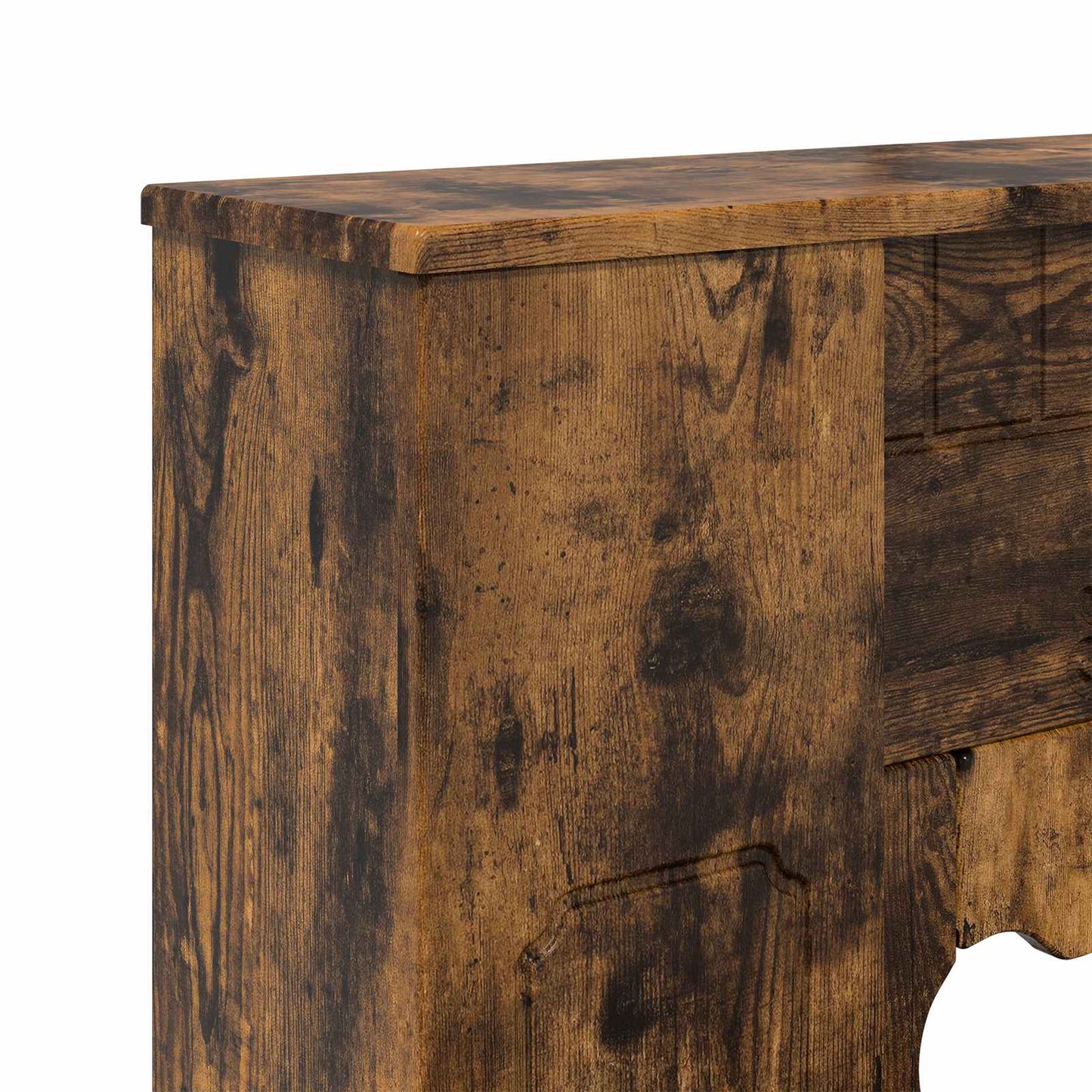 vidaXL Fireplace Surround Smoked Oak 93 x 20 x 89 cm Engineered Wood