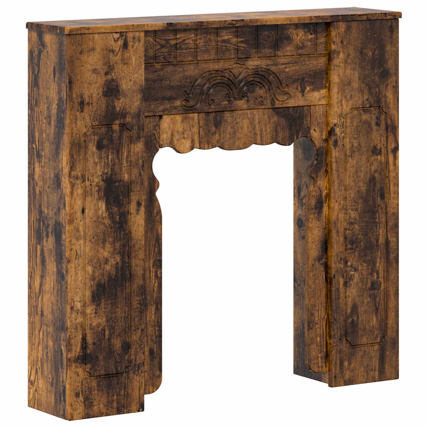 vidaXL Fireplace Surround Smoked Oak 93 x 20 x 89 cm Engineered Wood