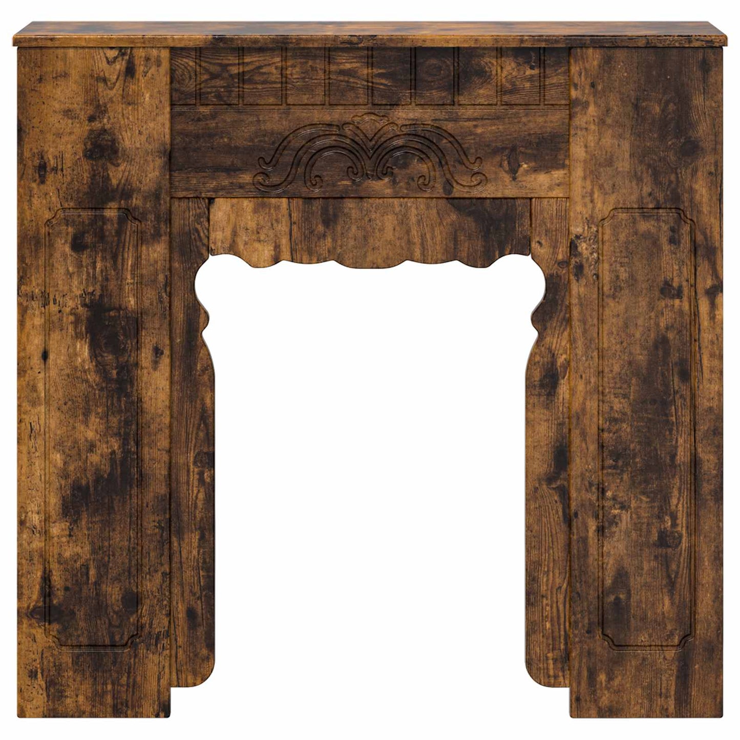 vidaXL Fireplace Surround Smoked Oak 93 x 20 x 89 cm Engineered Wood