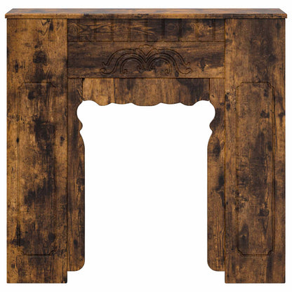vidaXL Fireplace Surround Smoked Oak 93 x 20 x 89 cm Engineered Wood
