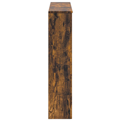 vidaXL Fireplace Surround Smoked Oak 93 x 20 x 89 cm Engineered Wood