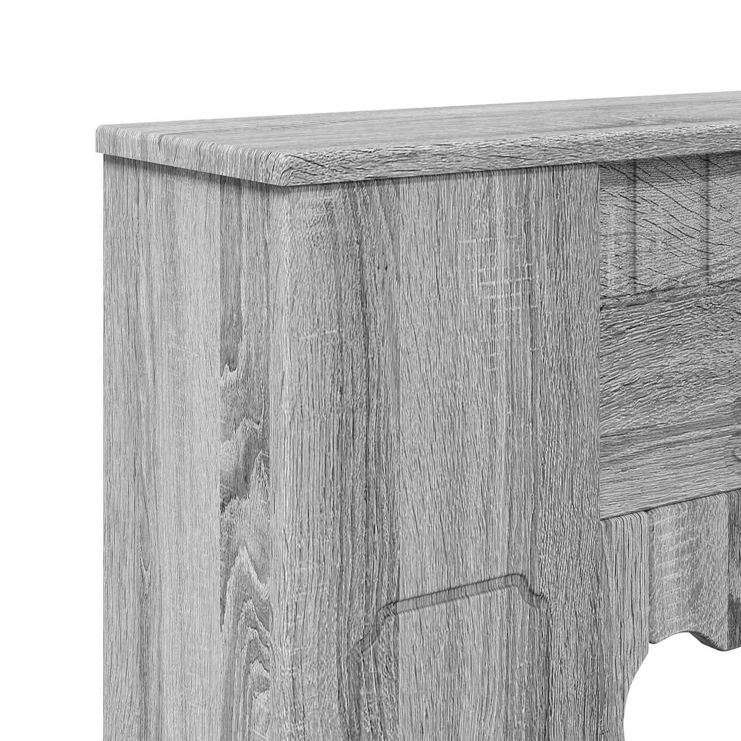 vidaXL Fireplace Surround Grey Sonoma 93 x 20 x 89 cm Engineered Wood