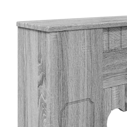 vidaXL Fireplace Surround Grey Sonoma 93 x 20 x 89 cm Engineered Wood