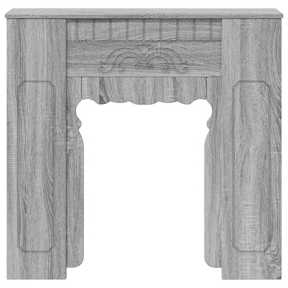 vidaXL Fireplace Surround Grey Sonoma 93 x 20 x 89 cm Engineered Wood