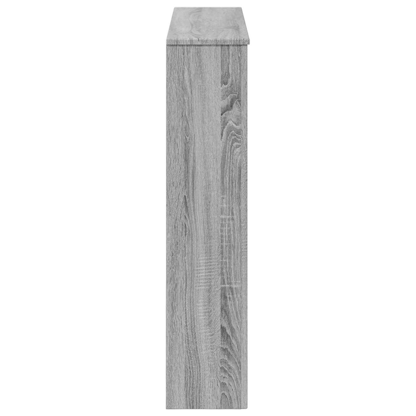 vidaXL Fireplace Surround Grey Sonoma 93 x 20 x 89 cm Engineered Wood