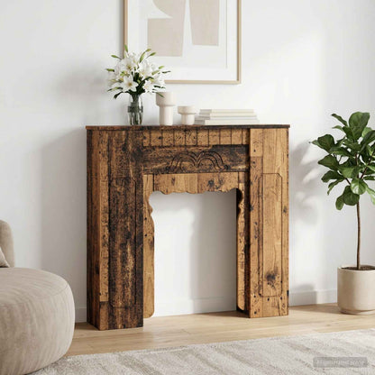 vidaXL Fireplace Surround Old Wood 93 x 20 x 89 cm Engineered Wood