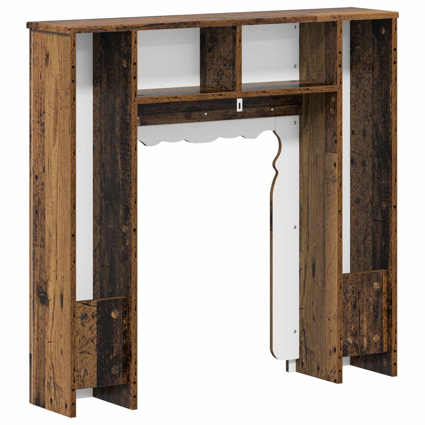 vidaXL Fireplace Surround Old Wood 93 x 20 x 89 cm Engineered Wood
