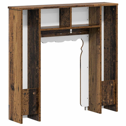 vidaXL Fireplace Surround Old Wood 93 x 20 x 89 cm Engineered Wood