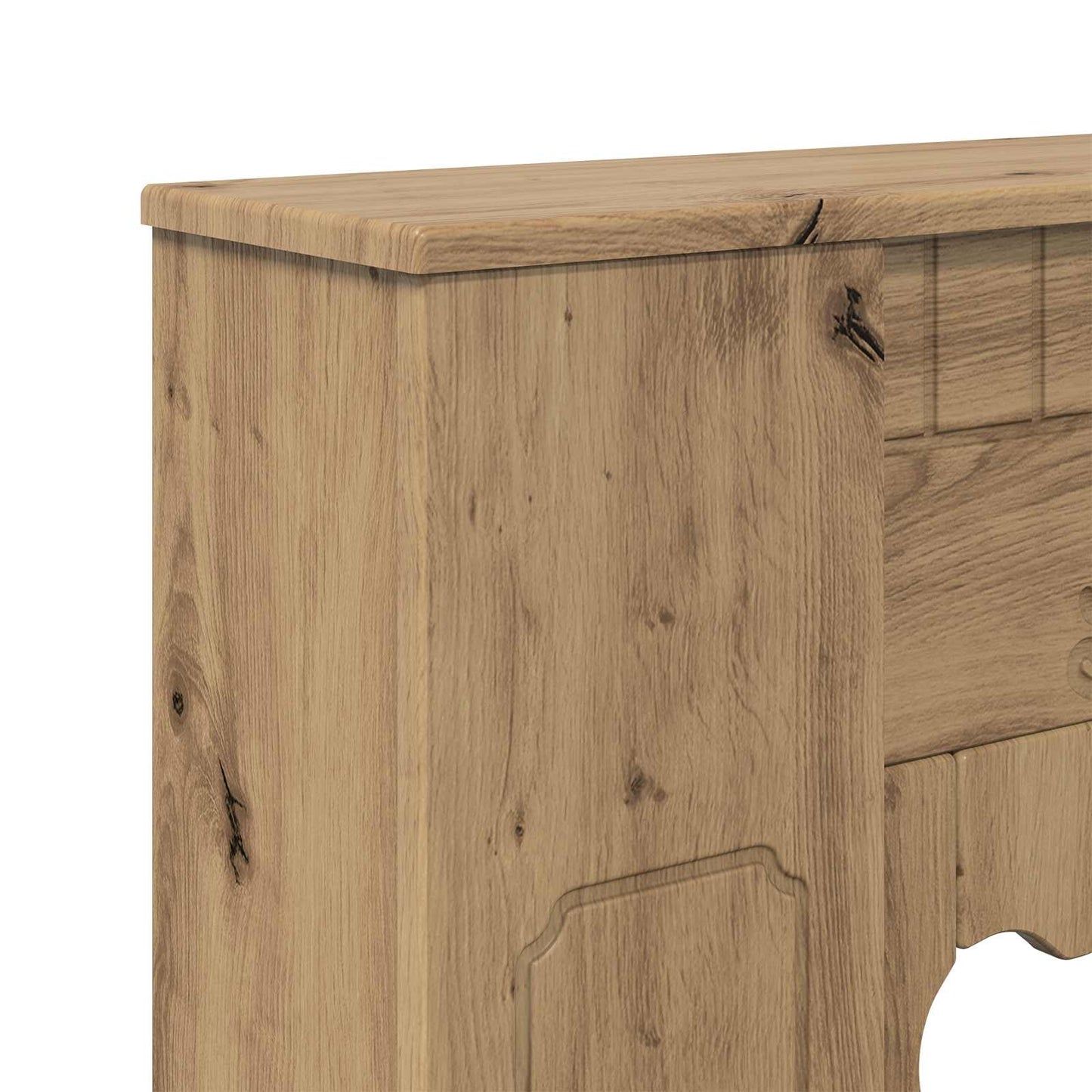 vidaXL Fireplace Surround Artisan Oak 93 x 20 x 89 cm Engineered Wood