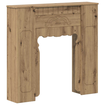 vidaXL Fireplace Surround Artisan Oak 93 x 20 x 89 cm Engineered Wood