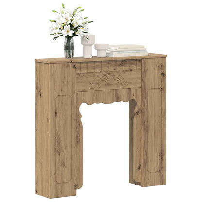 vidaXL Fireplace Surround Artisan Oak 93 x 20 x 89 cm Engineered Wood