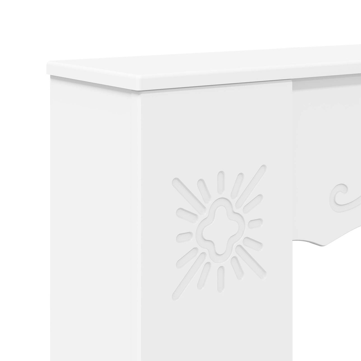 vidaXL Fireplace Surround White 102 x 20 x 102 cm Engineered Wood