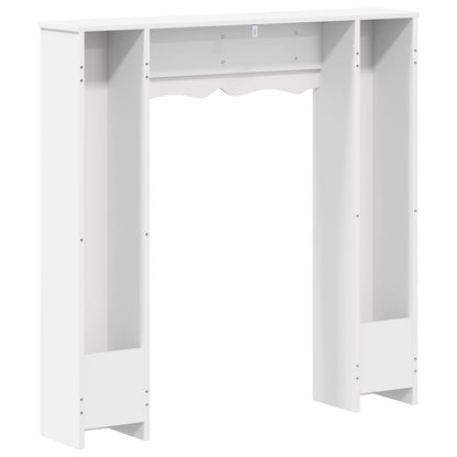 vidaXL Fireplace Surround White 102 x 20 x 102 cm Engineered Wood
