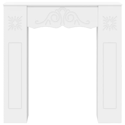 vidaXL Fireplace Surround White 102 x 20 x 102 cm Engineered Wood