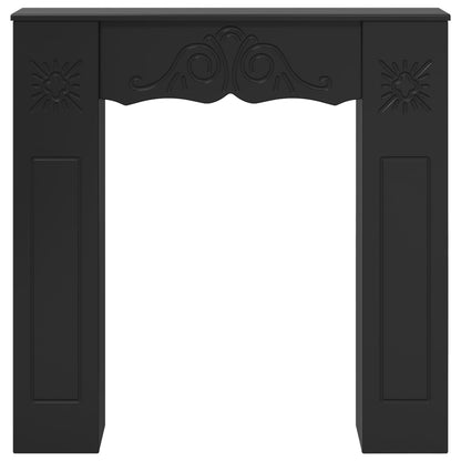 vidaXL Fireplace Surround Black 102 x 20 x 102 cm Engineered Wood