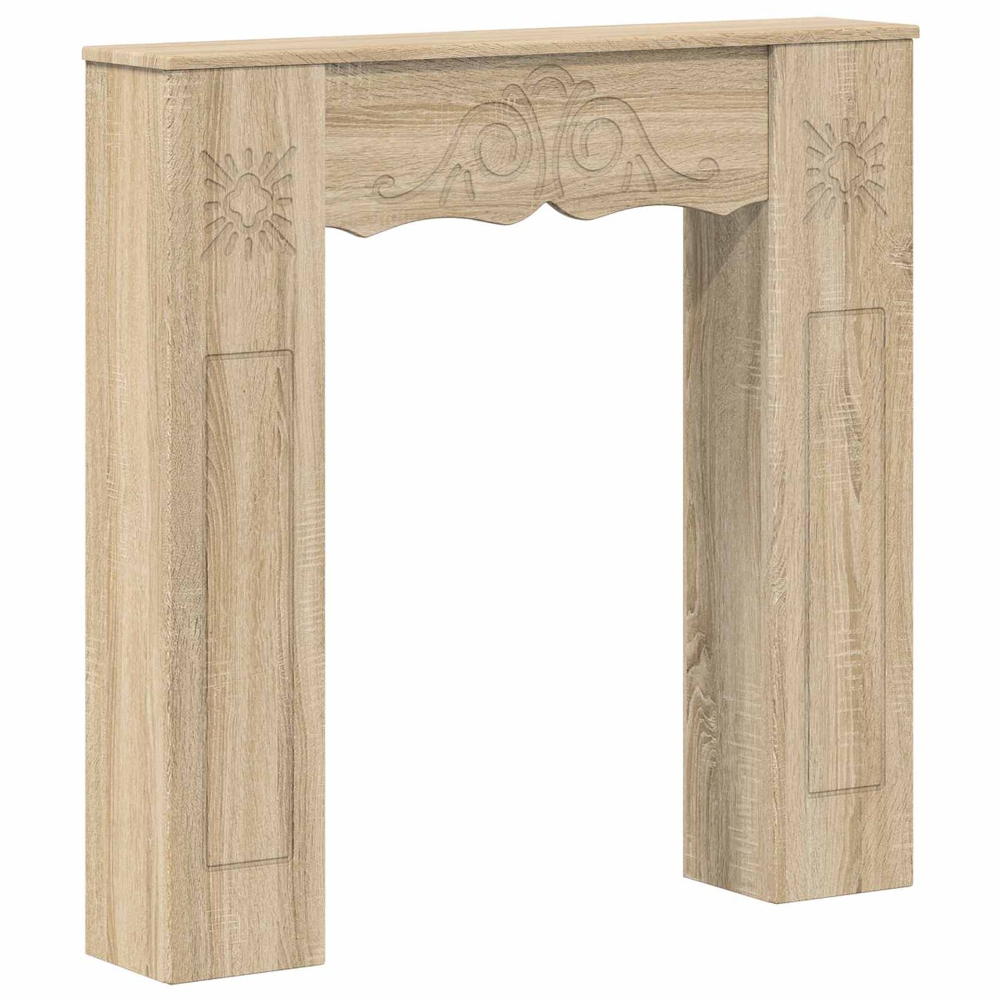 vidaXL Fireplace Surround Sonoma 102 x 20 x 102 cm Engineered Wood