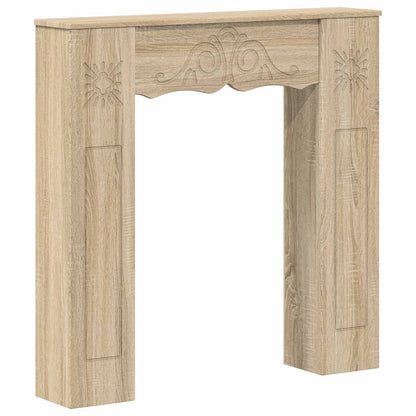 vidaXL Fireplace Surround Sonoma 102 x 20 x 102 cm Engineered Wood